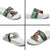 Finland Slide Sandals Brown Bear With Symbol Under The Aurora Sky - Wonder Print Shop