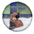 Finland Spare Tire Cover Brown Bear With Symbol Under The Aurora Sky - Wonder Print Shop