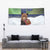 Finland Tapestry Brown Bear With Symbol Under The Aurora Sky - Wonder Print Shop