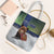 Finland Tote Bag Brown Bear With Symbol Under The Aurora Sky - Wonder Print Shop