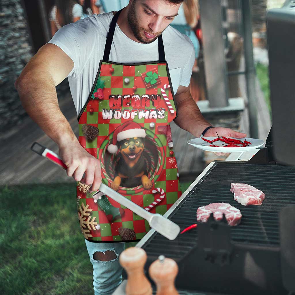 Rottweiler Christmas Apron Merry Woofmas - Wonder Print Shop