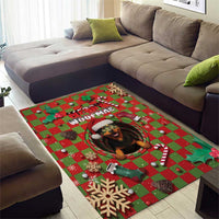Rottweiler Christmas Area Rug Merry Woofmas - Wonder Print Shop