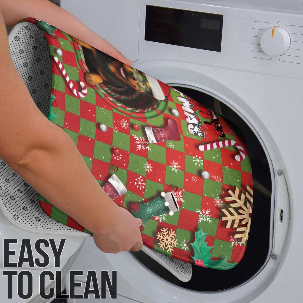 Rottweiler Christmas Bathroom Set Merry Woofmas - Wonder Print Shop
