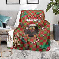 Rottweiler Christmas Blanket Merry Woofmas - Wonder Print Shop