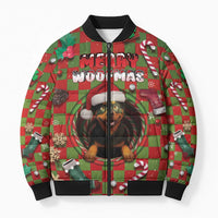 Rottweiler Christmas Bomber Puffer Jacket Merry Woofmas - Wonder Print Shop