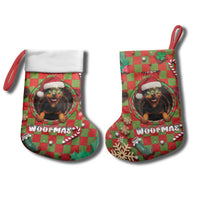 Rottweiler Christmas Stocking Merry Woofmas - Wonder Print Shop