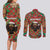 Rottweiler Christmas Couples Matching Long Sleeve Bodycon Dress and Long Sleeve Button Shirt Merry Woofmas - Wonder Print Shop