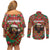 Rottweiler Christmas Couples Matching Off Shoulder Short Dress and Long Sleeve Button Shirt Merry Woofmas - Wonder Print Shop