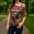 Rottweiler Christmas Cross Shoulder Shirt Merry Woofmas - Wonder Print Shop