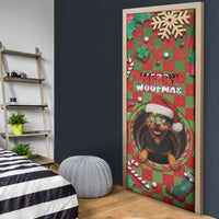 Rottweiler Christmas Door Cover Merry Woofmas - Wonder Print Shop