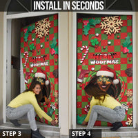 Rottweiler Christmas Door Cover Merry Woofmas - Wonder Print Shop