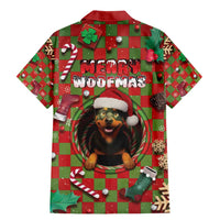 Rottweiler Christmas Family Matching Mermaid Dress and Hawaiian Shirt Merry Woofmas - Wonder Print Shop