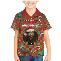 Rottweiler Christmas Family Matching Mermaid Dress and Hawaiian Shirt Merry Woofmas - Wonder Print Shop