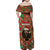 Rottweiler Christmas Family Matching Off Shoulder Maxi Dress and Hawaiian Shirt Merry Woofmas - Wonder Print Shop