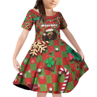 Rottweiler Christmas Family Matching Off Shoulder Short Dress and Hawaiian Shirt Merry Woofmas - Wonder Print Shop