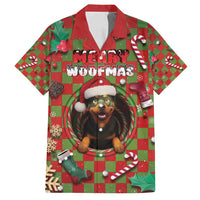 Rottweiler Christmas Family Matching Summer Maxi Dress and Hawaiian Shirt Merry Woofmas - Wonder Print Shop