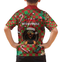 Rottweiler Christmas Family Matching Tank Maxi Dress and Hawaiian Shirt Merry Woofmas - Wonder Print Shop