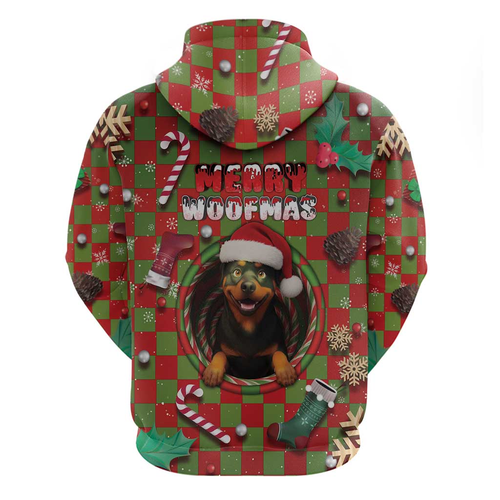 Rottweiler Christmas Hoodie Merry Woofmas - Wonder Print Shop