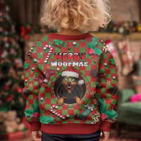 Rottweiler Christmas Kid Ugly Christmas Sweater Merry Woofmas - Wonder Print Shop