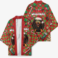 Rottweiler Christmas Kimono Merry Woofmas - Wonder Print Shop