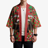 Rottweiler Christmas Kimono Merry Woofmas - Wonder Print Shop