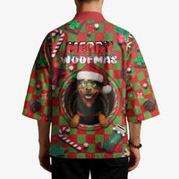Rottweiler Christmas Kimono Merry Woofmas - Wonder Print Shop