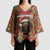 Rottweiler Christmas Kimono Sleeve Blouse Merry Woofmas - Wonder Print Shop