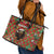 Rottweiler Christmas Leather Tote Bag Merry Woofmas - Wonder Print Shop