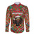 Rottweiler Christmas Long Sleeve Button Shirt Merry Woofmas - Wonder Print Shop