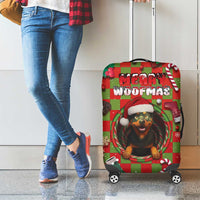 Rottweiler Christmas Luggage Cover Merry Woofmas - Wonder Print Shop