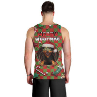 Rottweiler Christmas Men Tank Top Merry Woofmas - Wonder Print Shop