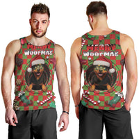 Rottweiler Christmas Men Tank Top Merry Woofmas - Wonder Print Shop