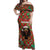 Rottweiler Christmas Off Shoulder Maxi Dress Merry Woofmas - Wonder Print Shop