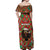Rottweiler Christmas Off Shoulder Maxi Dress Merry Woofmas - Wonder Print Shop