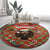 Rottweiler Christmas Round Carpet Merry Woofmas - Wonder Print Shop