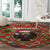 Rottweiler Christmas Round Carpet Merry Woofmas - Wonder Print Shop