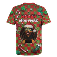 Rottweiler Christmas Rugby Jersey Merry Woofmas - Wonder Print Shop