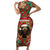 Rottweiler Christmas Short Sleeve Bodycon Dress Merry Woofmas - Wonder Print Shop