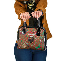 Rottweiler Christmas Shoulder Handbag Merry Woofmas - Wonder Print Shop
