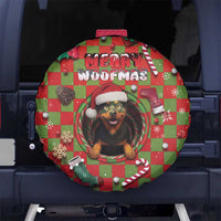 Rottweiler Christmas Spare Tire Cover Merry Woofmas - Wonder Print Shop