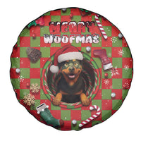 Rottweiler Christmas Spare Tire Cover Merry Woofmas - Wonder Print Shop