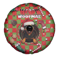 Rottweiler Christmas Spare Tire Cover Merry Woofmas - Wonder Print Shop