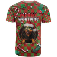Rottweiler Christmas T Shirt Merry Woofmas - Wonder Print Shop