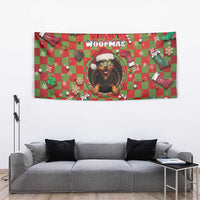 Rottweiler Christmas Tapestry Merry Woofmas - Wonder Print Shop