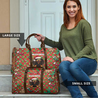 Rottweiler Christmas Travel Bag Merry Woofmas - Wonder Print Shop