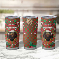 Rottweiler Christmas Tumbler Cup Merry Woofmas - Wonder Print Shop