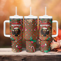 Rottweiler Christmas Tumbler With Handle Merry Woofmas - Wonder Print Shop