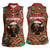 Rottweiler Christmas Women Sleeveless Polo Shirt Merry Woofmas - Wonder Print Shop