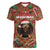 Rottweiler Christmas Women V-Neck T-Shirt Merry Woofmas - Wonder Print Shop
