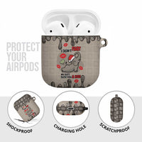 Elephant Christmas AirPods Case I Did Not Fart My Butt Blew You A Kiss - Wonder Print Shop